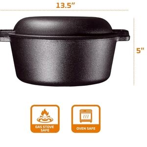 Cast Iron Dutch Oven - Black